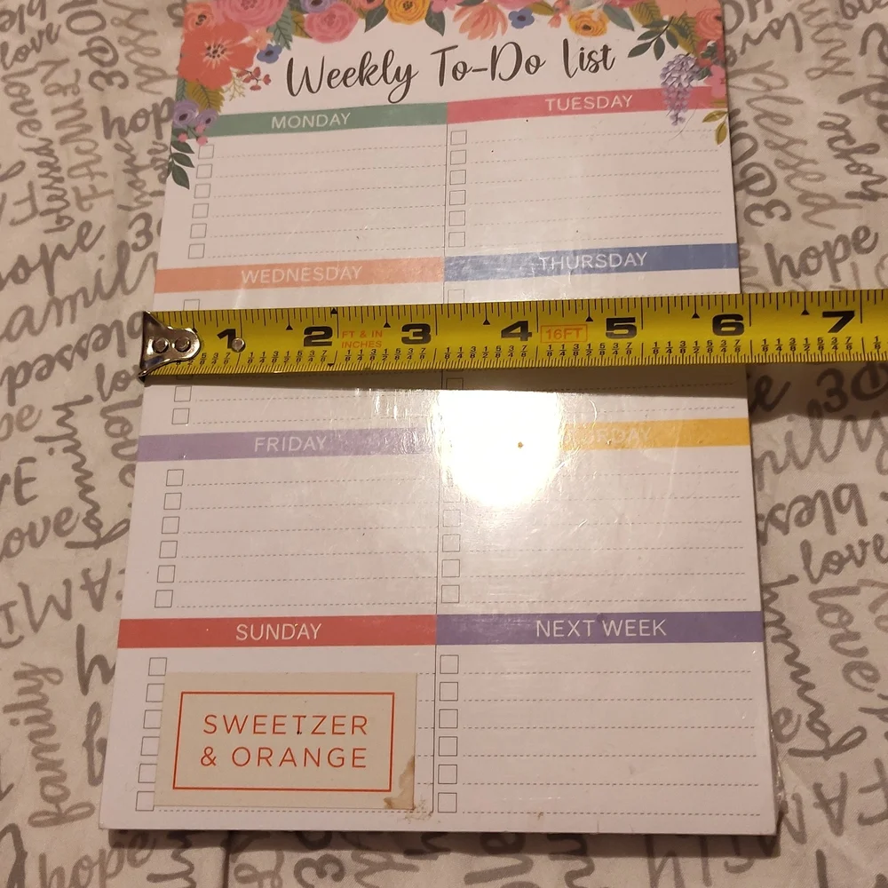 NWT! Weekly To-Do List and Grocery List Bundle